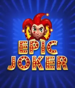 Step into the energetic world of Epic Joker slot by Relax Gaming, showcasing a mischievous joker with a vivid hairstyle amid a dazzling blue background. This graphic depicts the joy and humor of classic slots, great for fans of classic casino aesthetics, providing a delightful adventure.